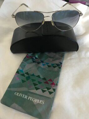 Oliver Peoples Aviator Sunglasses